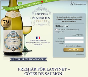 Côtes de Saumon Chardonnay Sauvignon Blanc