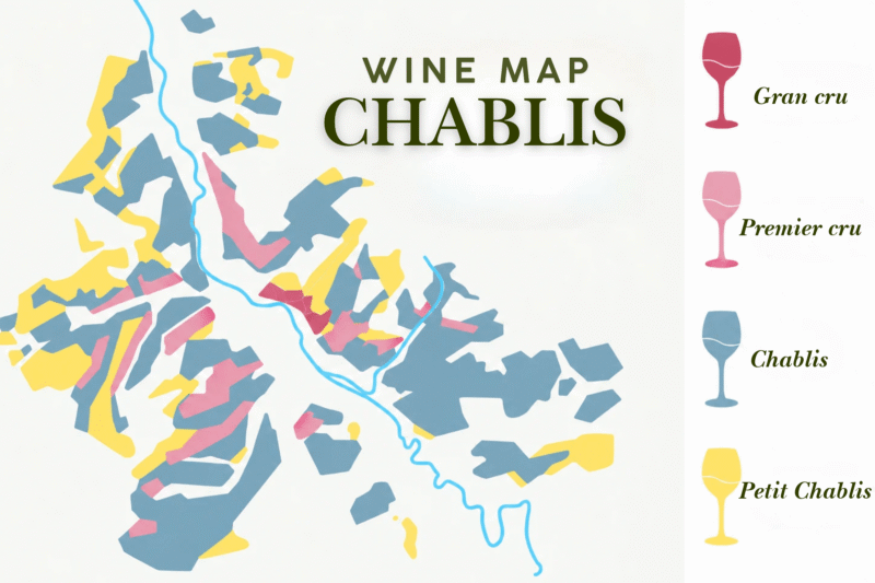 vinkarta över chablis